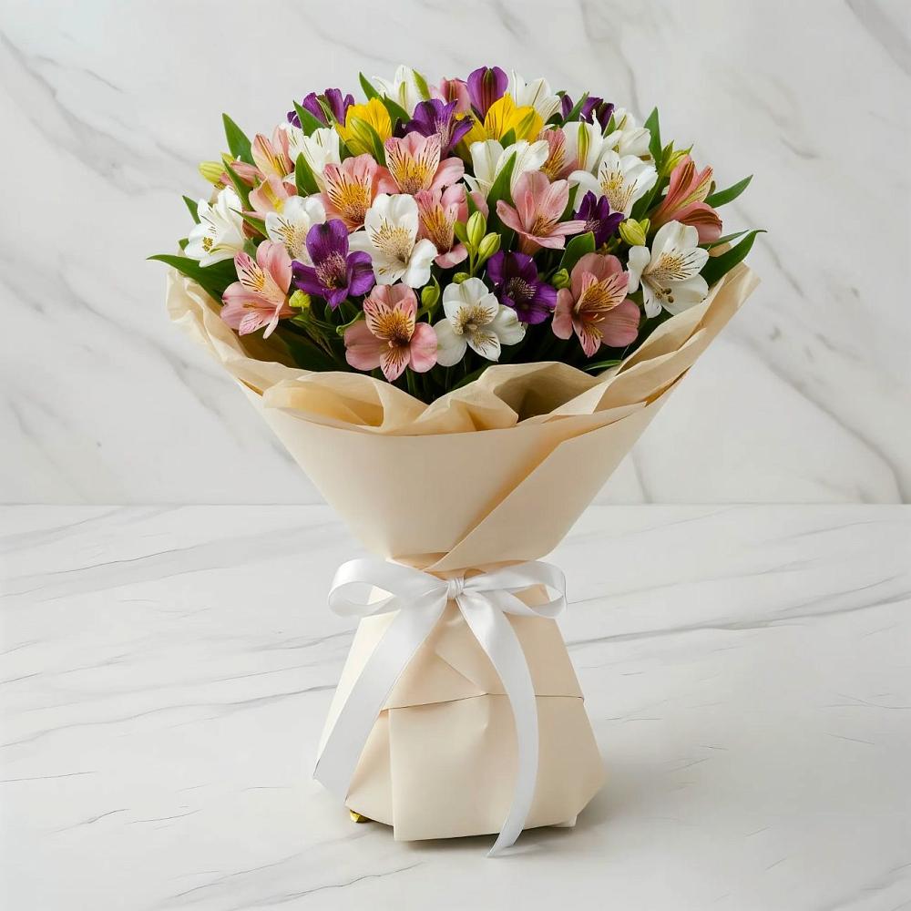 Букет цветов из: Альстромерии в Радумле