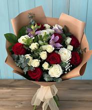 Букет цветов из:  Розы и Альстромерии в Радумле