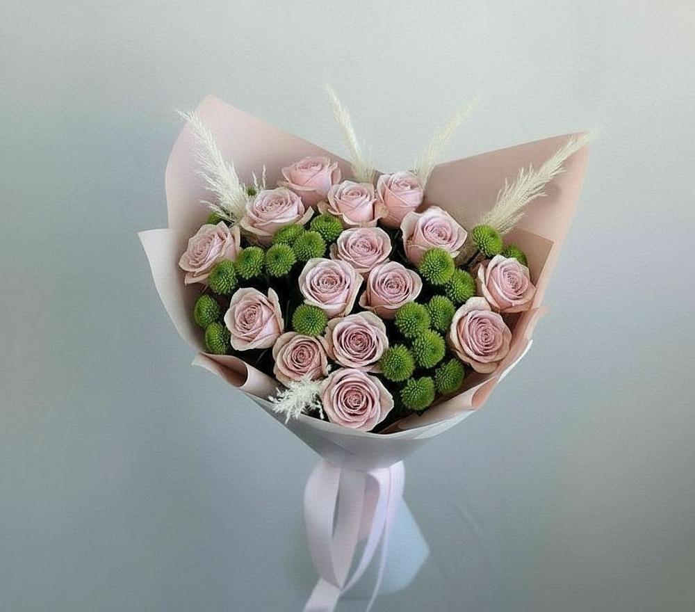 Букет цветов из: Розы и Хризантемы в Радумле