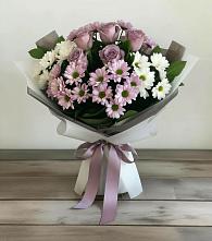 Букет цветов из:  Хризантемы и Розы в Радумле