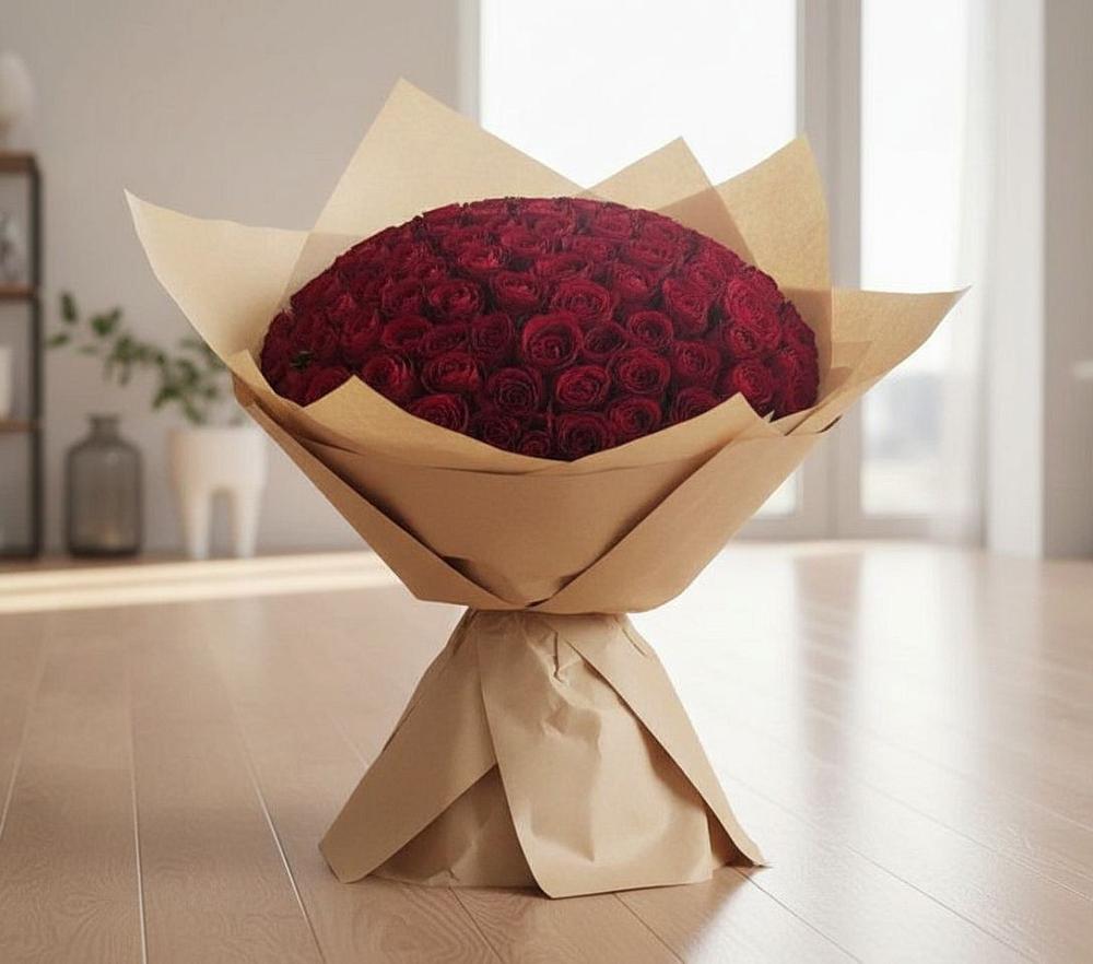 Букет 101 Красная роза в Радумле