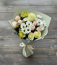 Букет цветов из:  Альстромерии, Розы и Хризантемы в Радумле