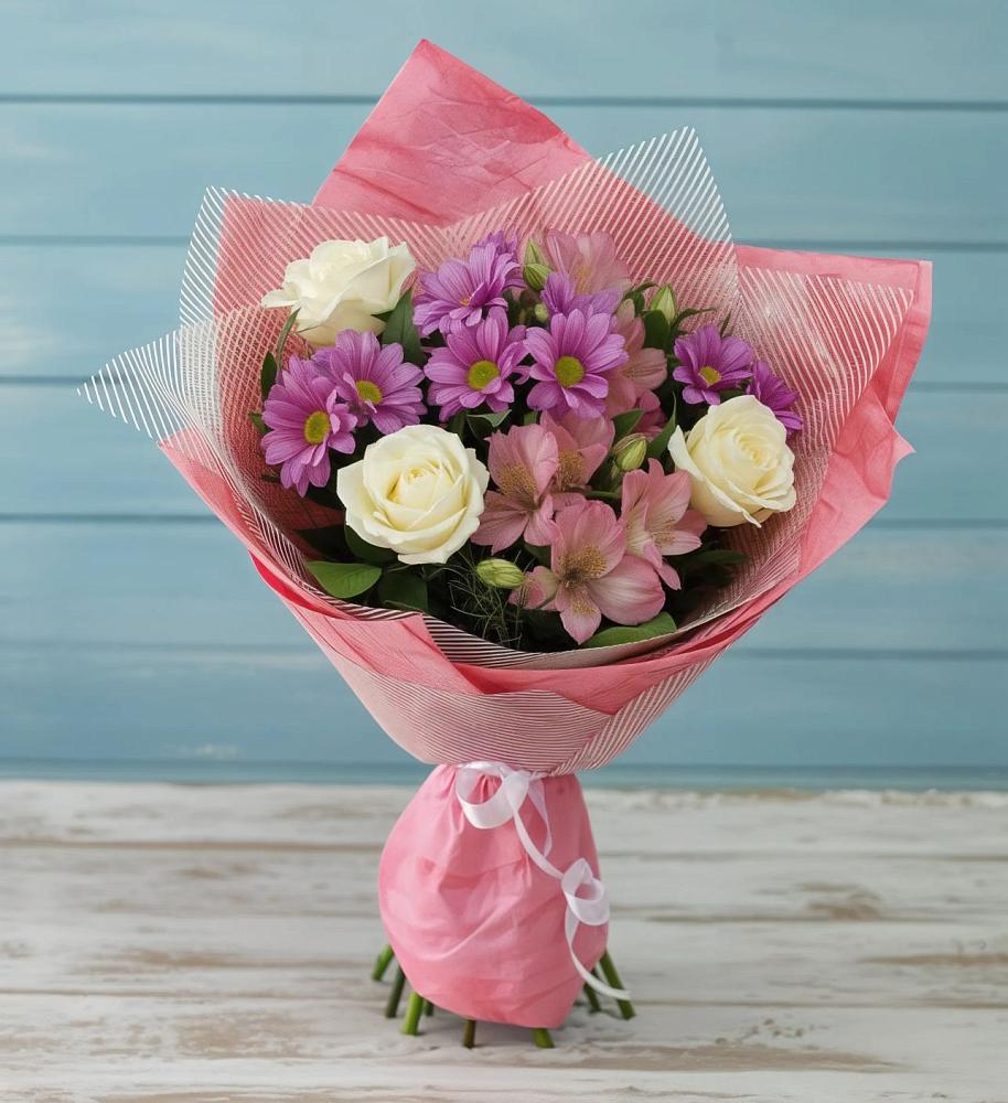 Букет цветов из: Герберы в Радумле