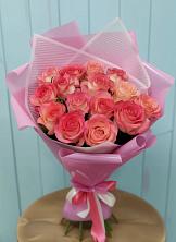 Букет 15 Розовых роз Равель в Радумле