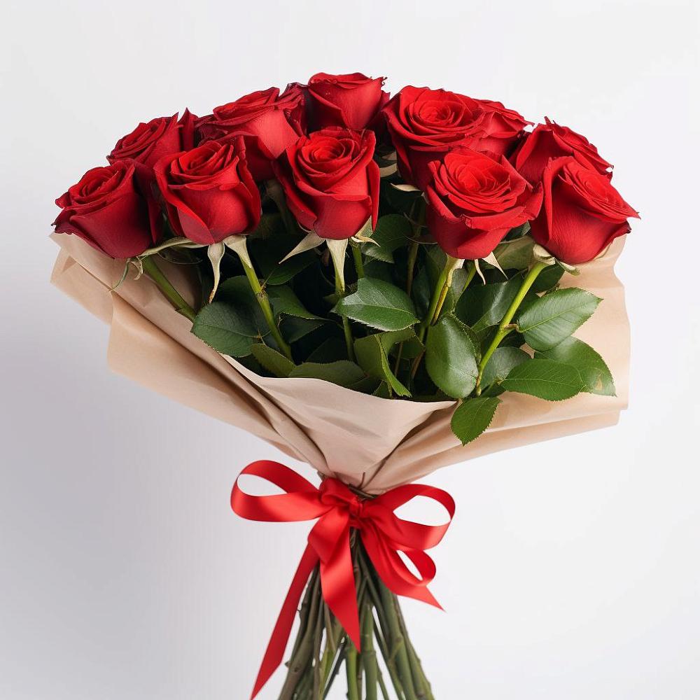 Букет 11 Красных роз Эдлесс Лав в Радумле