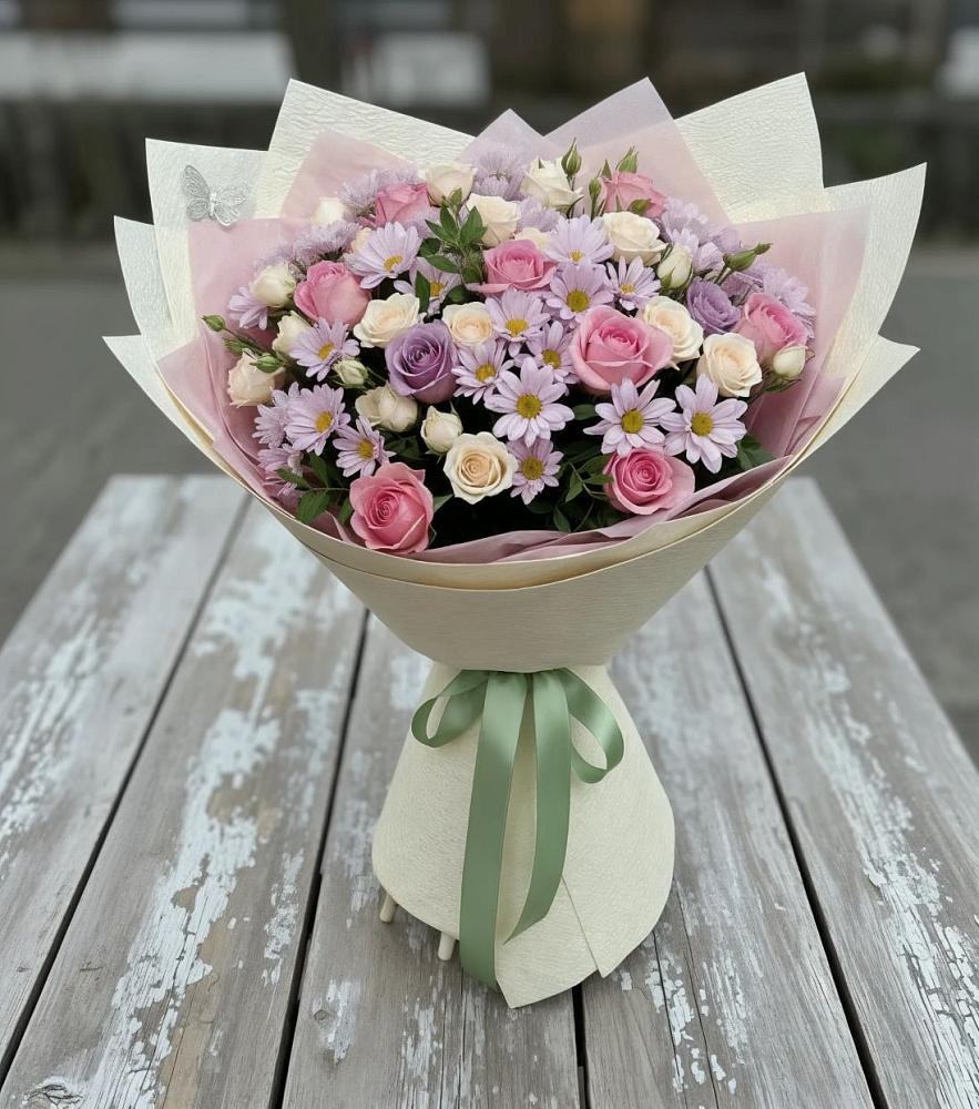 Букет цветов из: Розы и Хризантемы в Радумле